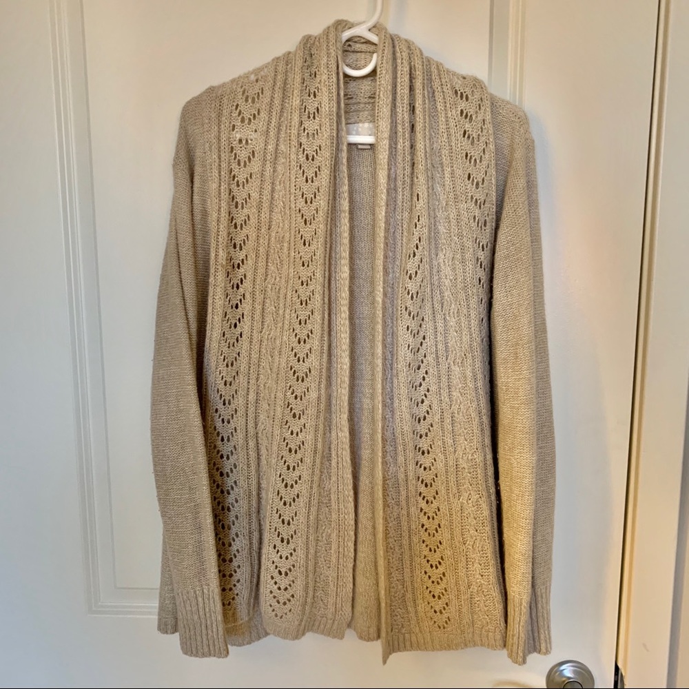 Cozy Tan Cardigan Sweater